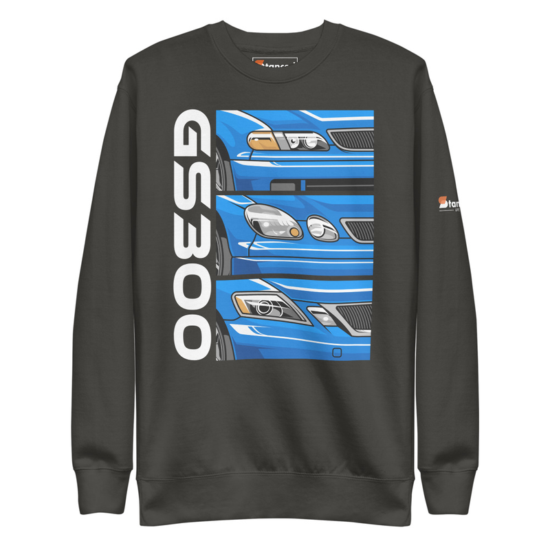 Lexus GS300 Generations Unisex Premium Sweatshirt - Vintage Black