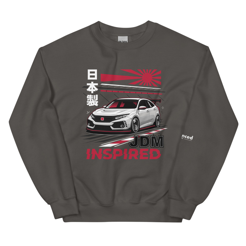 FK8 JDM Honda Civic Type-R Unisex Sweatshirt - Charcoal