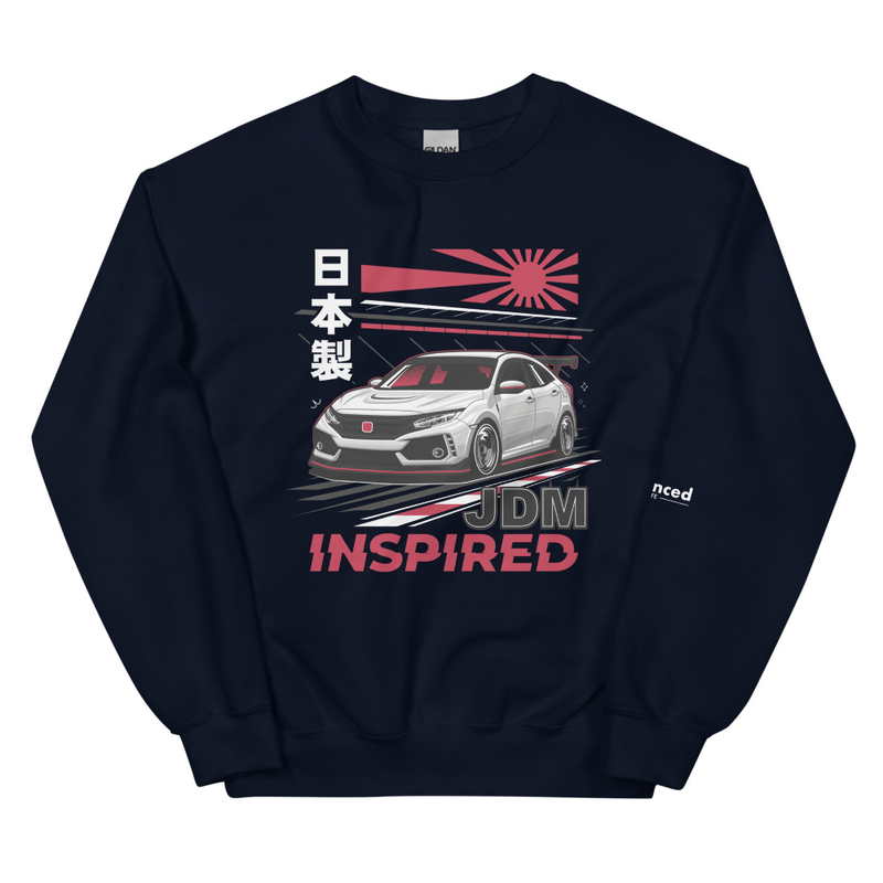 FK8 JDM Honda Civic Type-R Unisex Sweatshirt - Navy