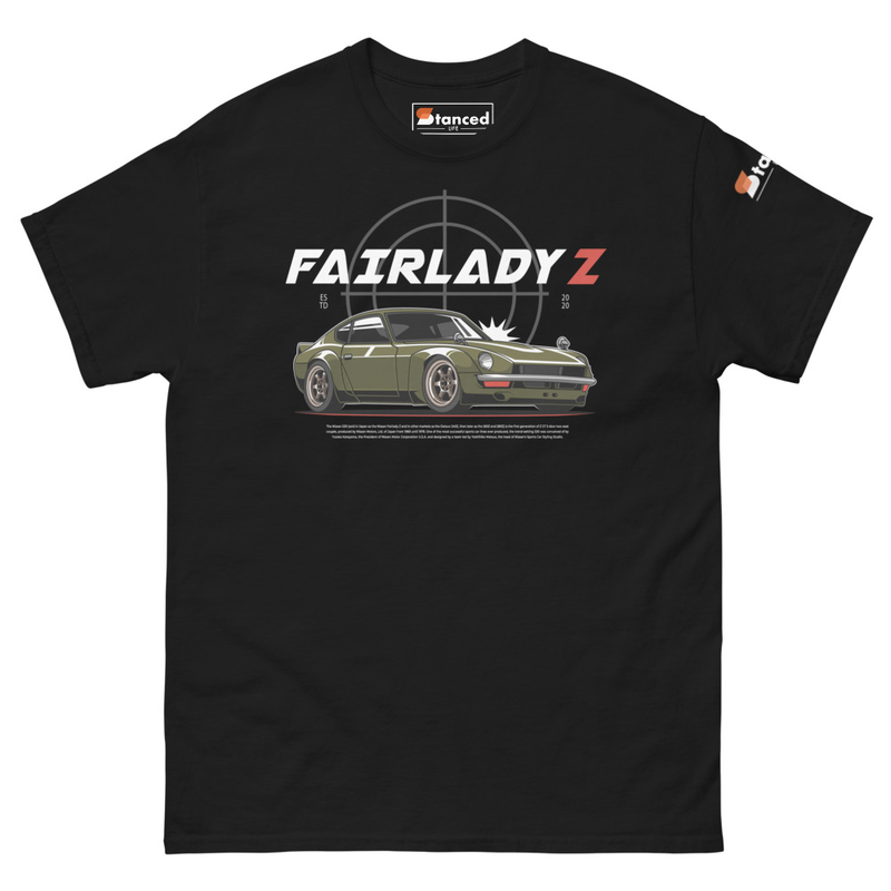 Fairlady Z 240z Color Graphics Unisex Classic Tee - Black