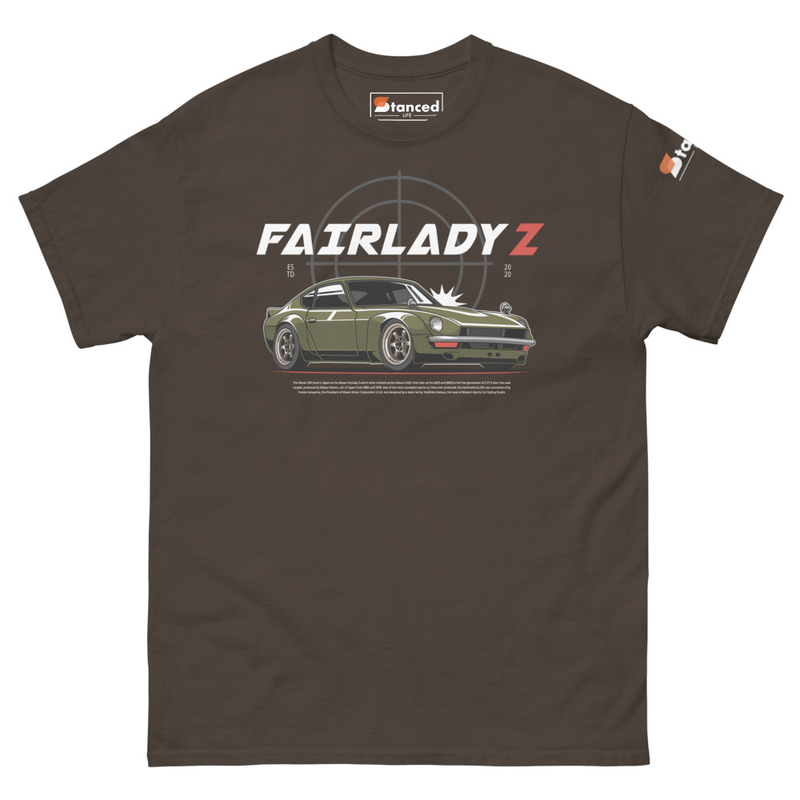 Fairlady Z 240z Color Graphics Unisex Classic Tee - Dark Chocolate