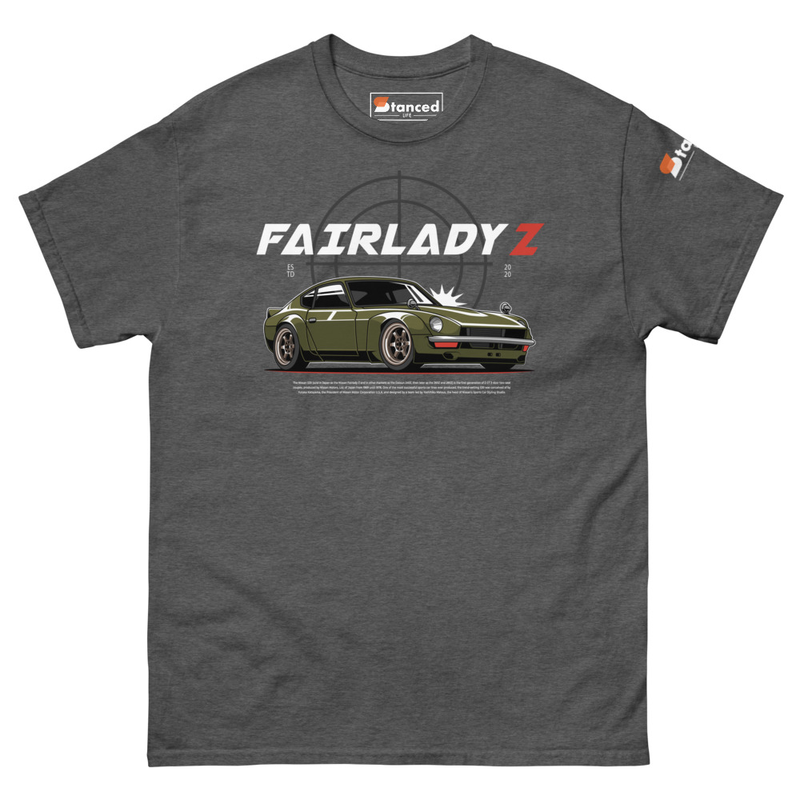 Fairlady Z 240z Color Graphics Unisex Classic Tee - Dark Heather