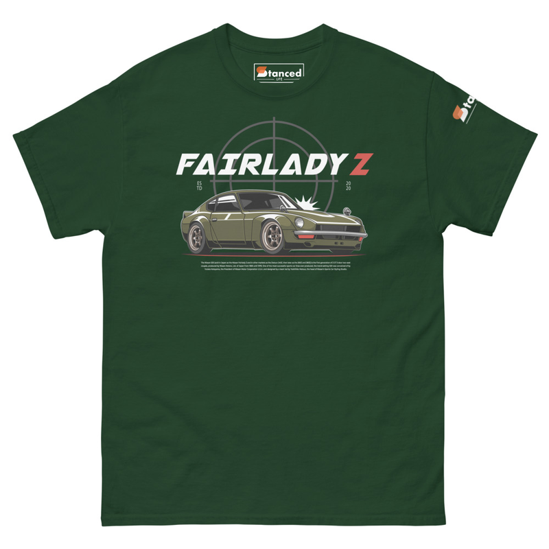 Fairlady Z 240z Color Graphics Unisex Classic Tee - Forest Green
