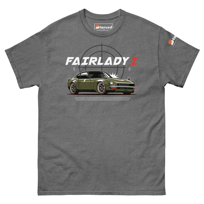Fairlady Z 240z Color Graphics Unisex Classic Tee - Graphite Heather