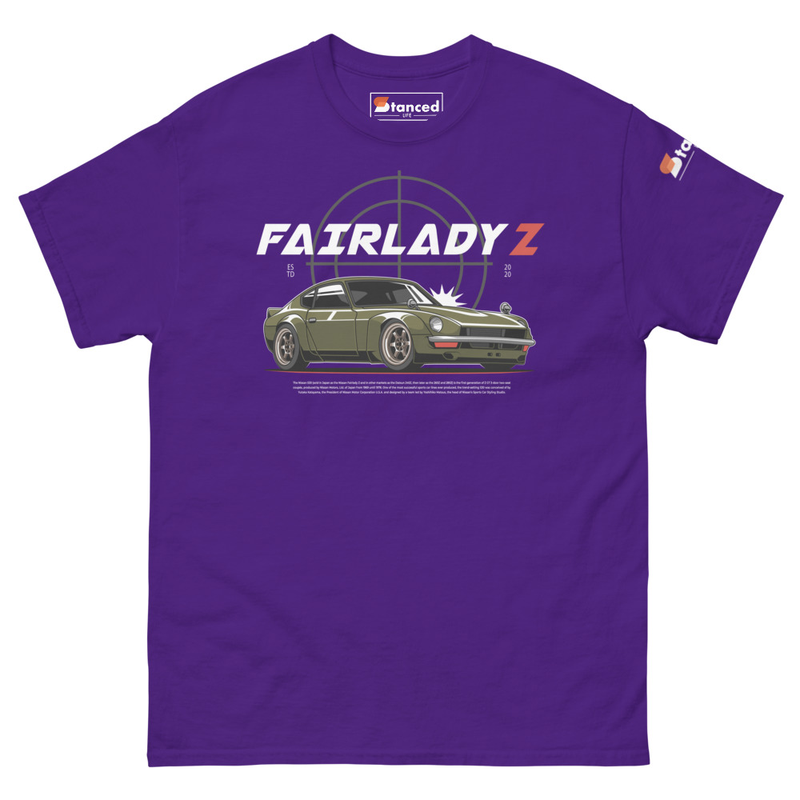 Fairlady Z 240z Color Graphics Unisex Classic Tee - Purple