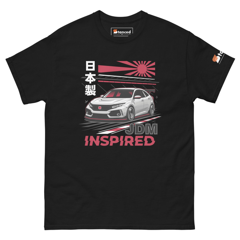 FK8 JDM Honda Civic Type-R Short Sleeve T-shirt - Black