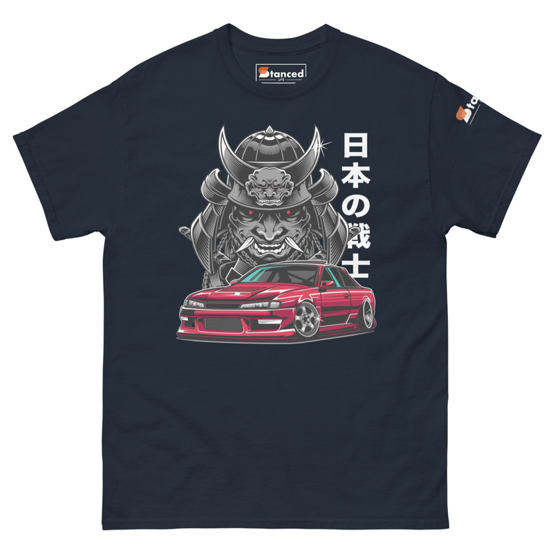 Silvia S14 Samurai Color Graphics Unisex Classic Tee - Navy