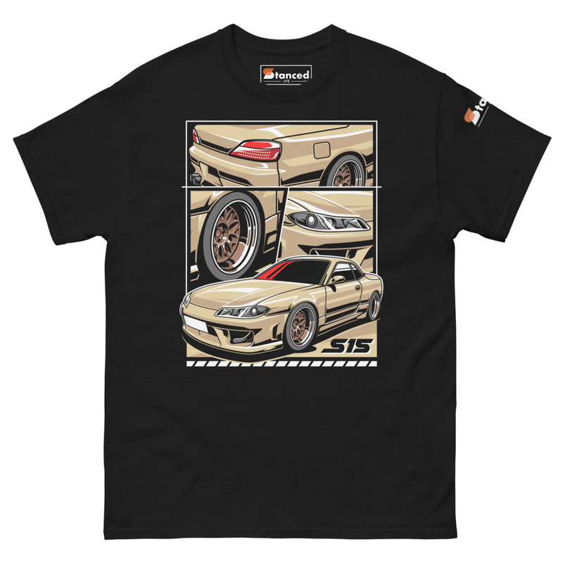 Silvia S15 Color Graphics Unisex Classic Tee - Black
