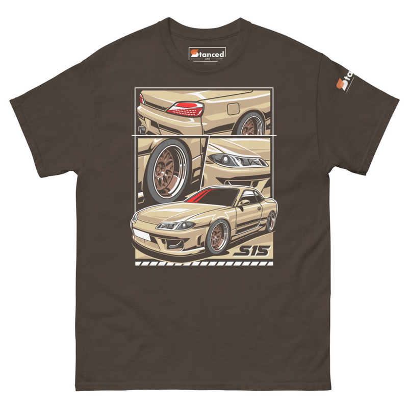 Silvia S15 Color Graphics Unisex Classic Tee - Dark Chocolate