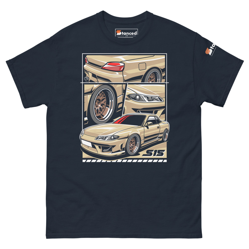 Silvia S15 Color Graphics Unisex Classic Tee - Navy