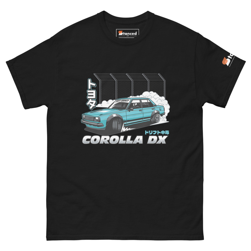 Toyota Corolla DX Drift Addict T-Shirt - Black