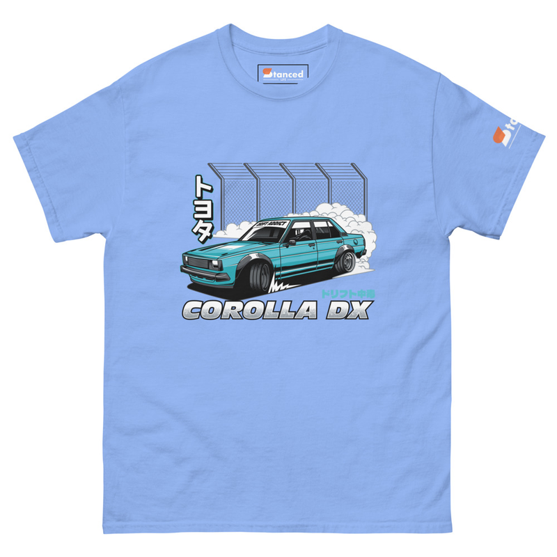 Toyota Corolla DX Drift Addict T-Shirt - Carolina Blue