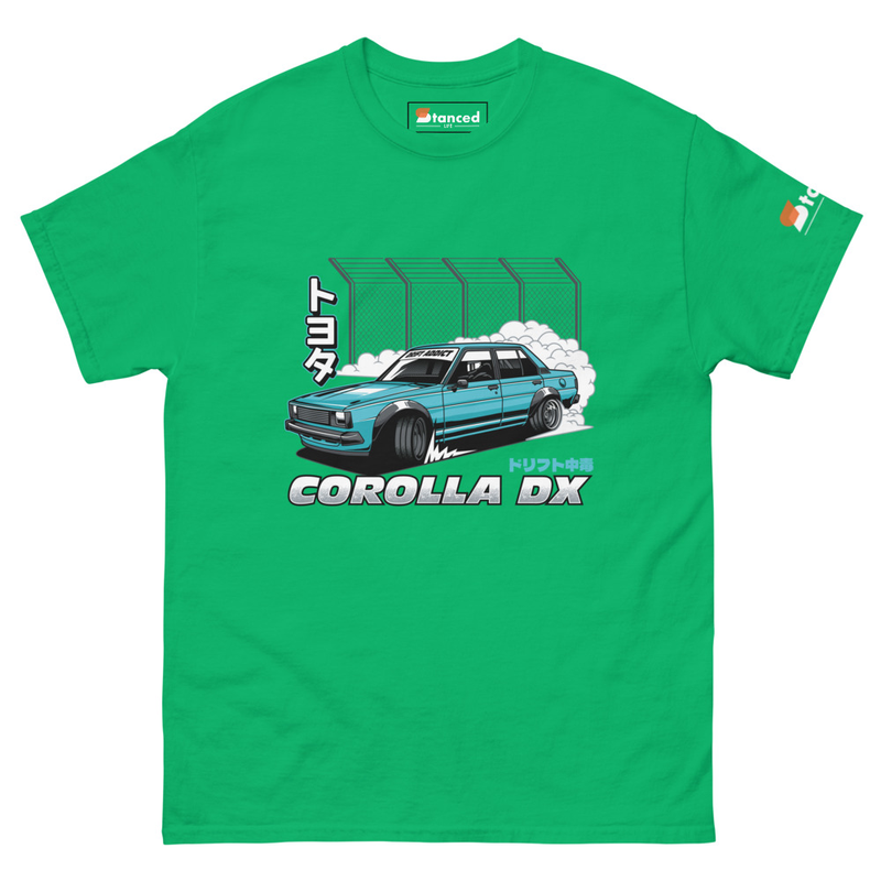 Toyota Corolla DX Drift Addict T-Shirt - Irish Green