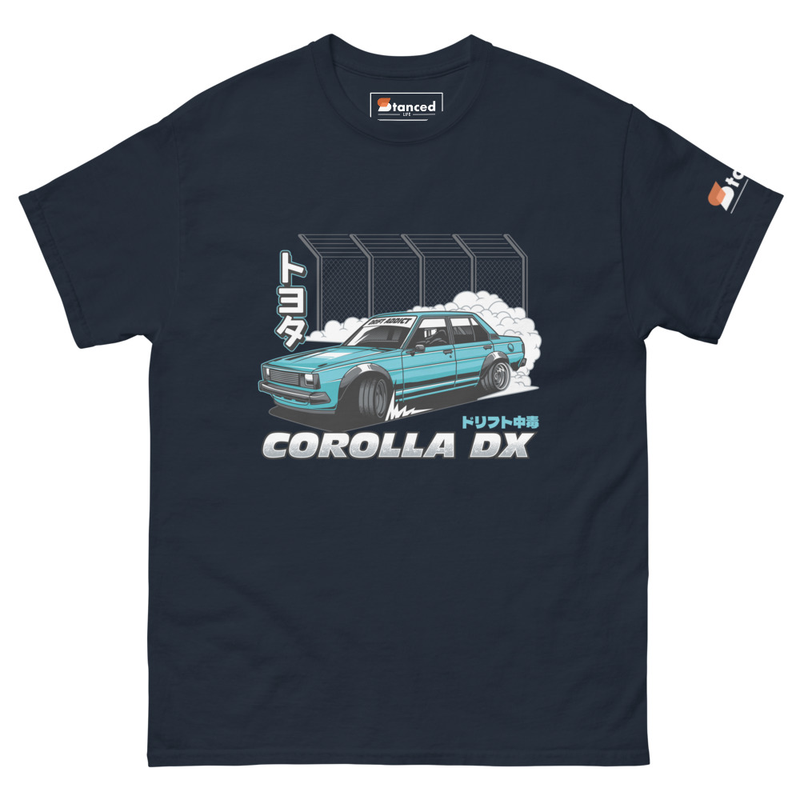 Toyota Corolla DX Drift Addict T-Shirt - Navy
